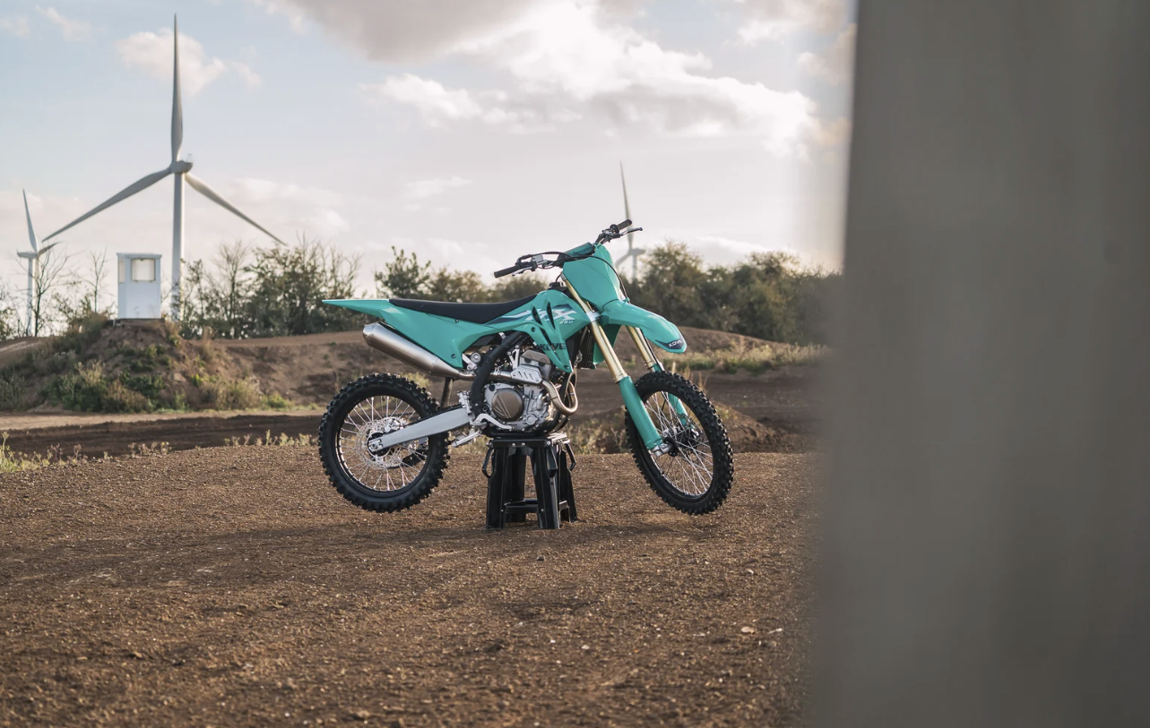 Stationary Kove motocross bike