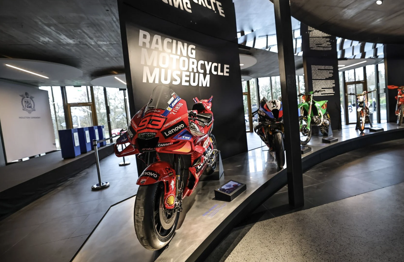 Some of the bikes in the FIM Racing Motorcycle Museum