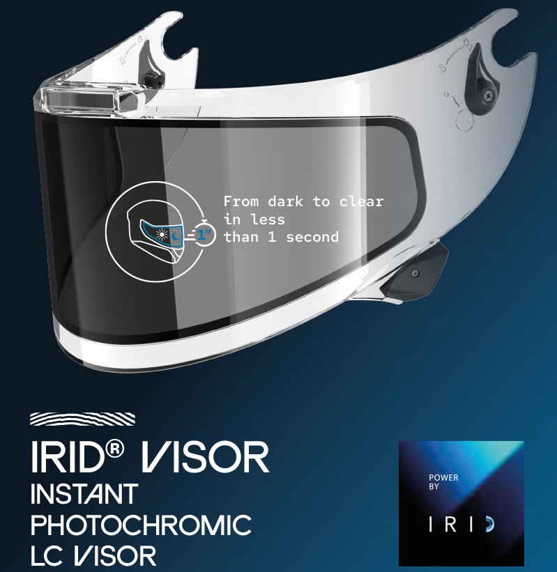 Shark's IRID tinting visor