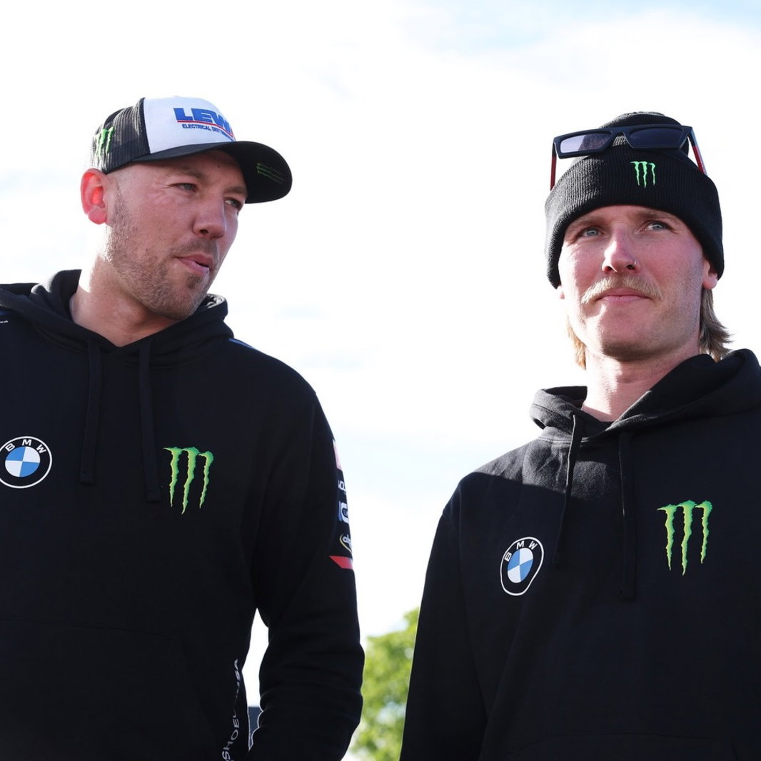 Peter Hickman and Davey Todd. Photo credit - 8Ten Racing/Facebook