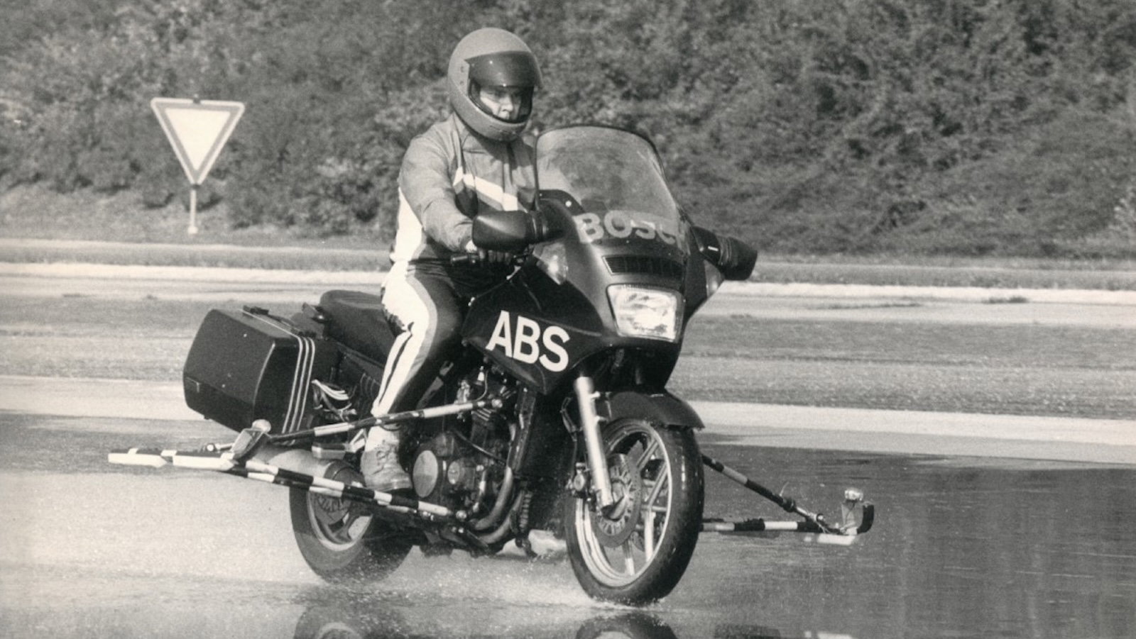 A Kawasaki testing Bosch ABS