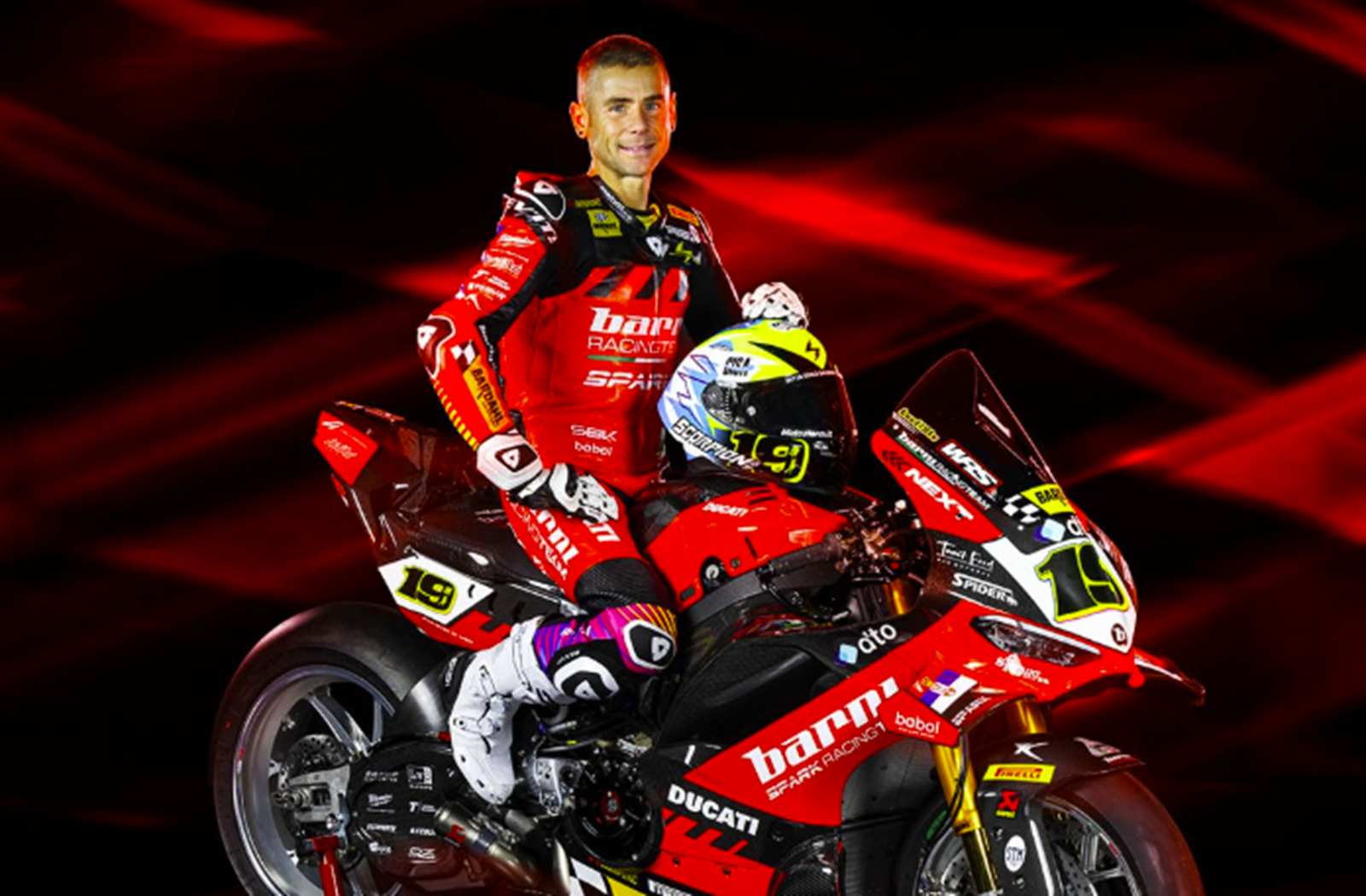 Alvaro Bautista on 2026 Barni Ducati. Credit: Facebook/Barni Spark Racing.