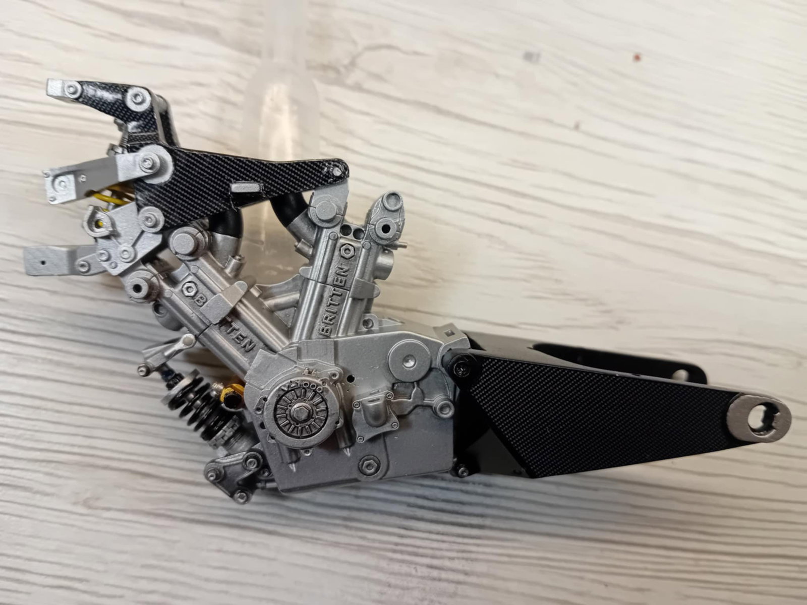 The engine and carbon fibre details have all been replicated