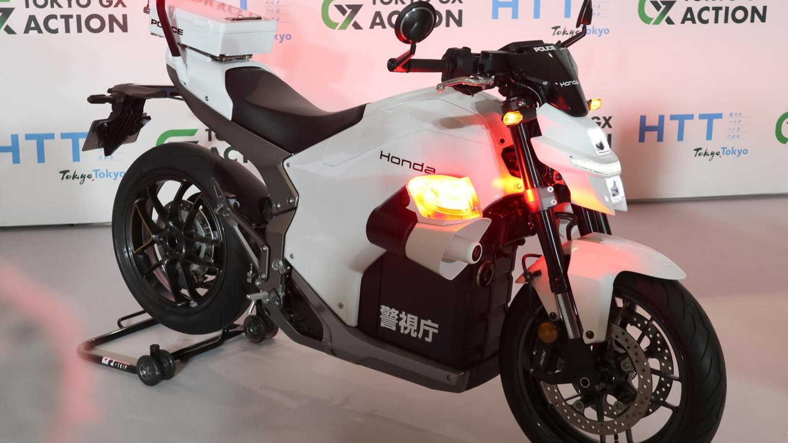 White Honda WN7 for the police