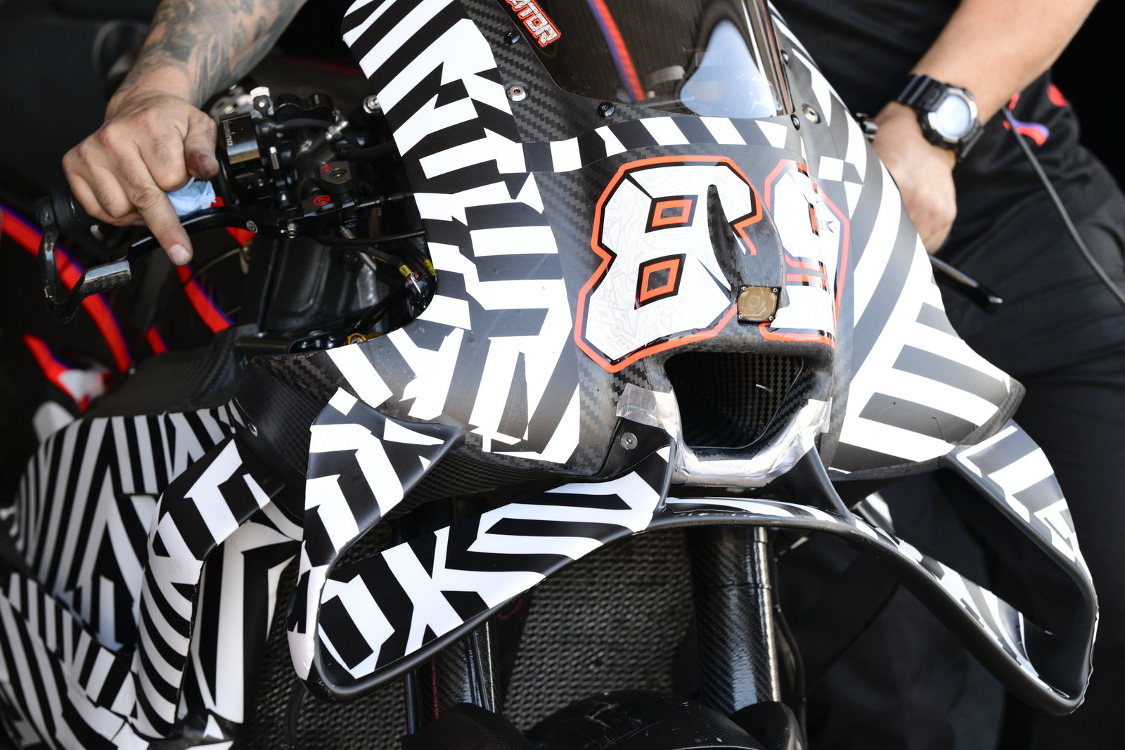 Jorge Martin's Aprilia, 2025 MotoGP Valencia test. Credit: Gold and Goose.