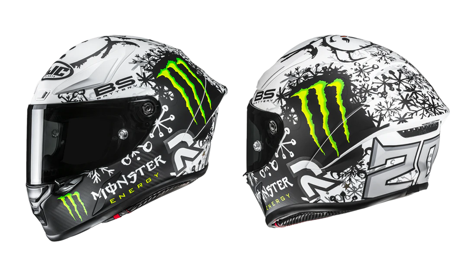 HJC RPHA 1 V2 Carbon in Fabio Quartararo winter design.