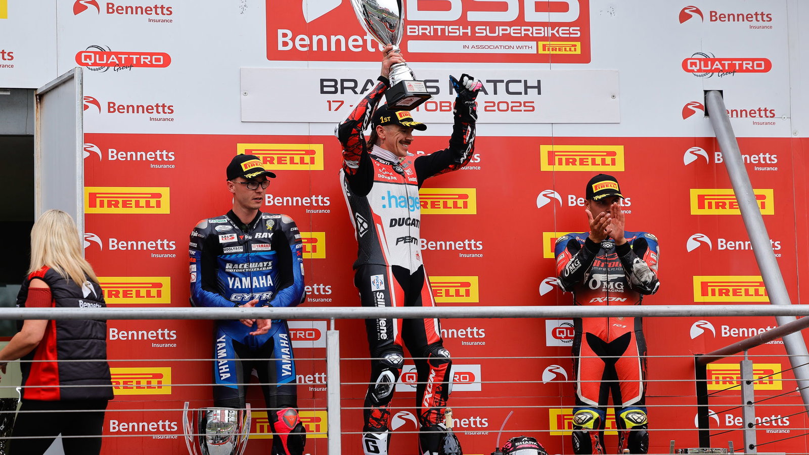 2025 Brands Hatch (2) BSB podium. Credit: Ian Hopgood Photography.
