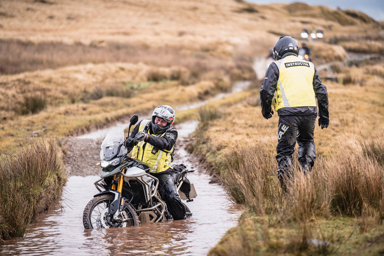 Both Matt and, more importantly, the bike survived the swim!