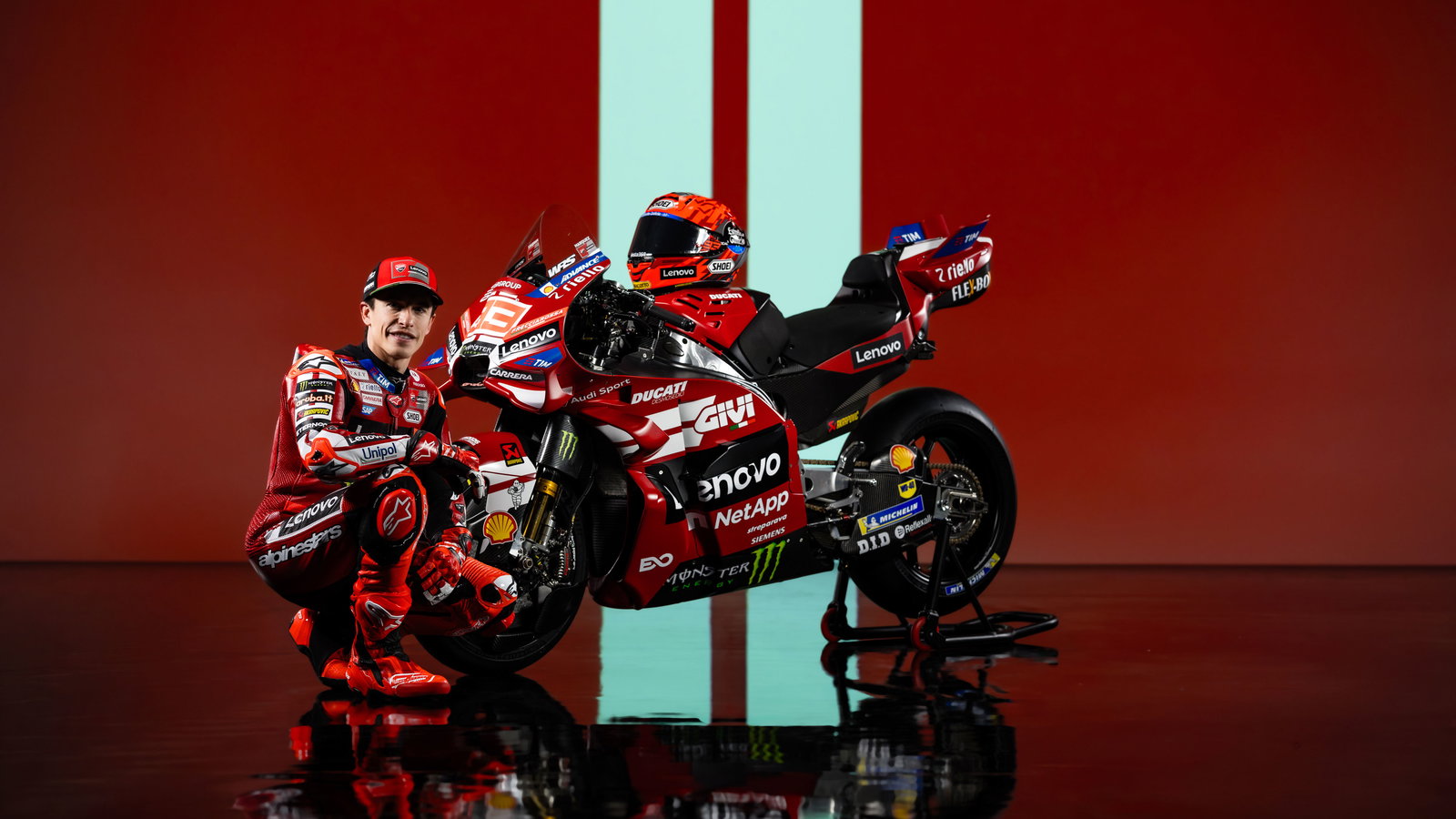 Marc Marquez and his 2026 Ducati MotoGP bike