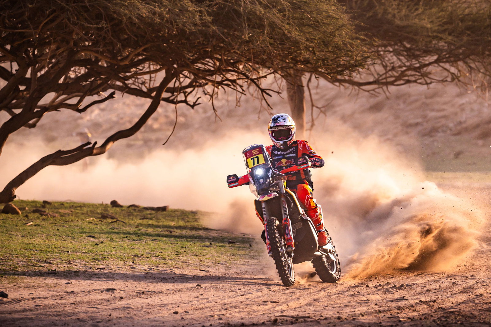 KTM 450 Rally racing at the Dakar