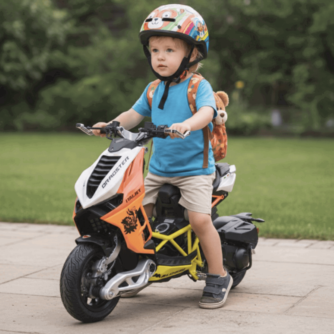 Kids Italjet Dragster scooter. Photo credit - Italjet Thailand