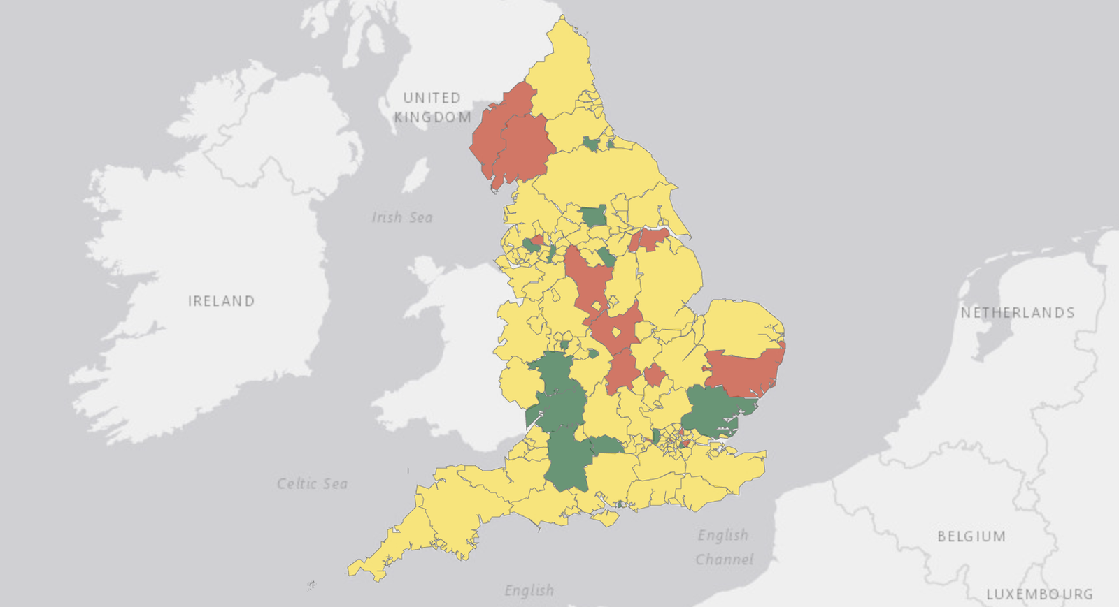 The Government's new pothole league table map