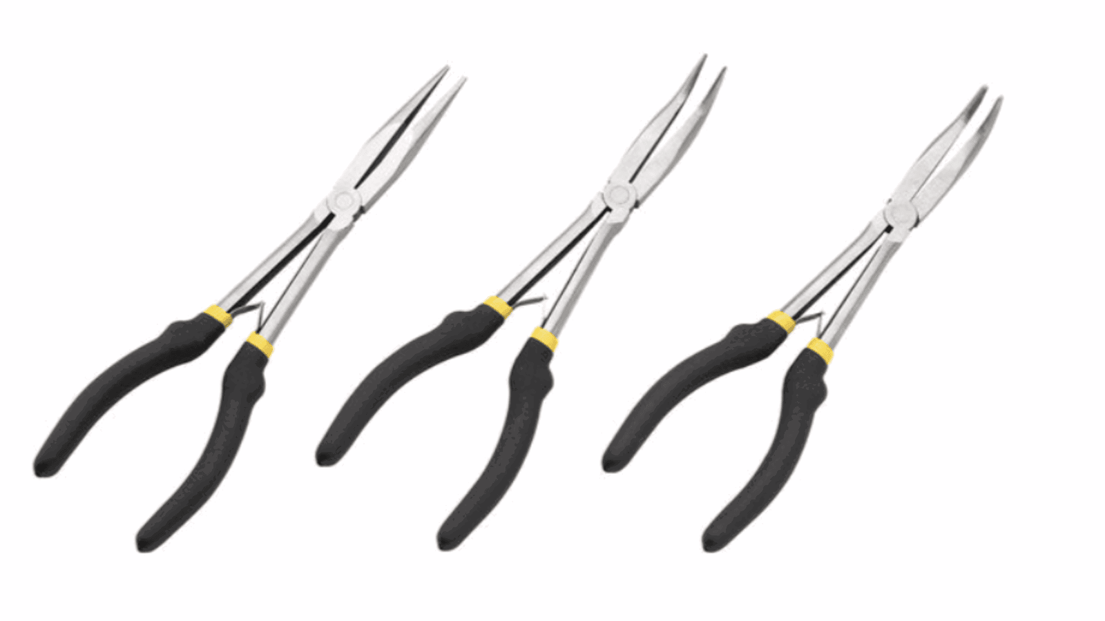 The Clarke CHT852 3 Piece Long Reach Plier Set