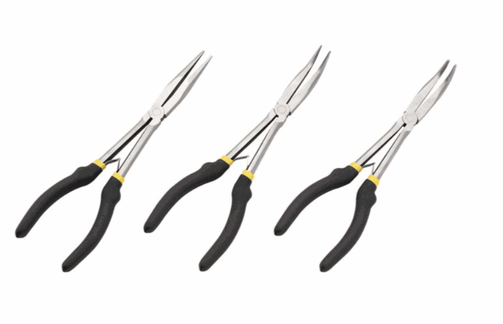 The Clarke CHT852 3 Piece Long Reach Plier Set