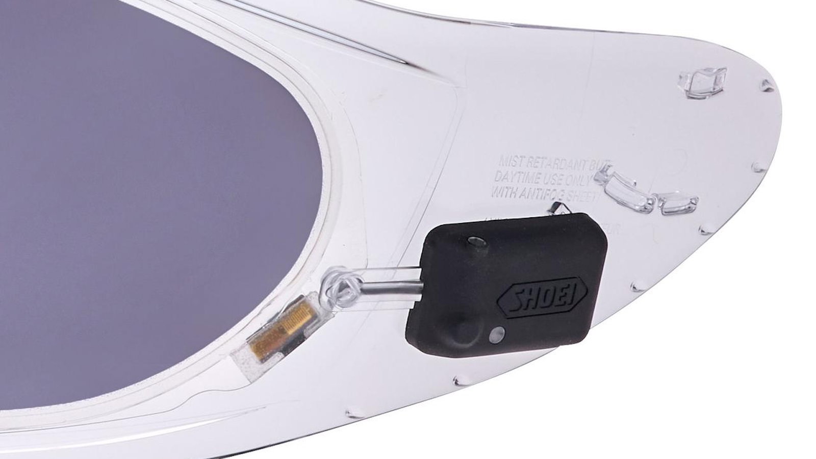 The Shoei e:Drylens system