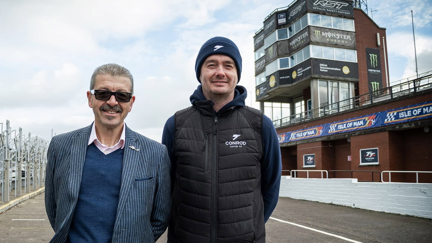 GNAAS CEO, Joe Garcia, and TT racer and Manxman Conner Cummins