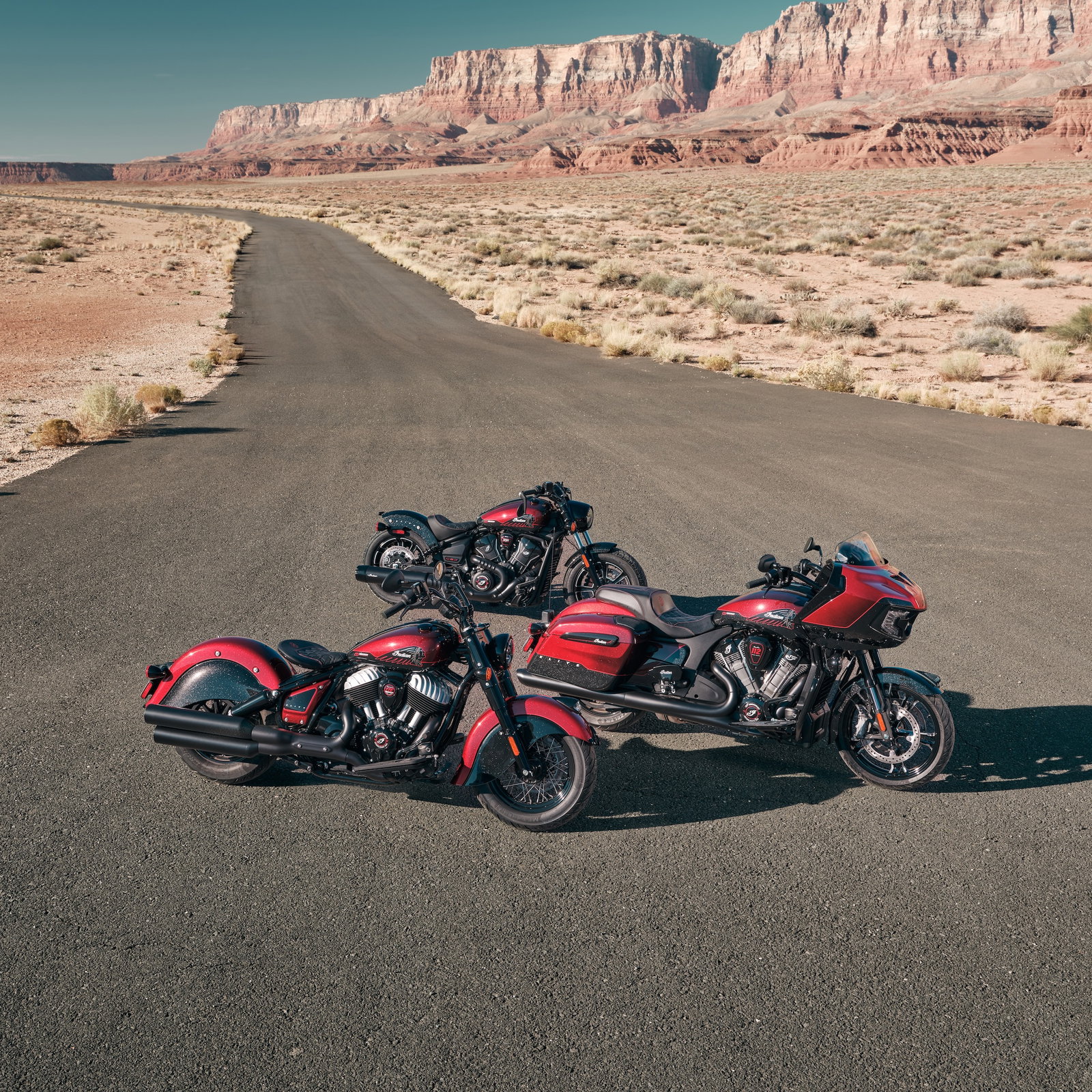 125th anniversary Scout Bobber, Chief Vintage, and Challenger