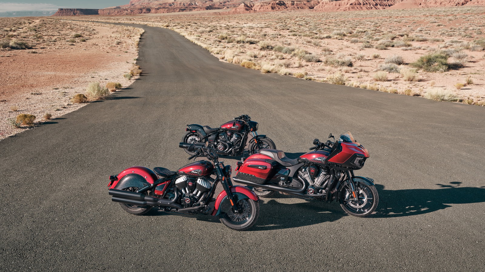 125th anniversary Scout Bobber, Chief Vintage, and Challenger