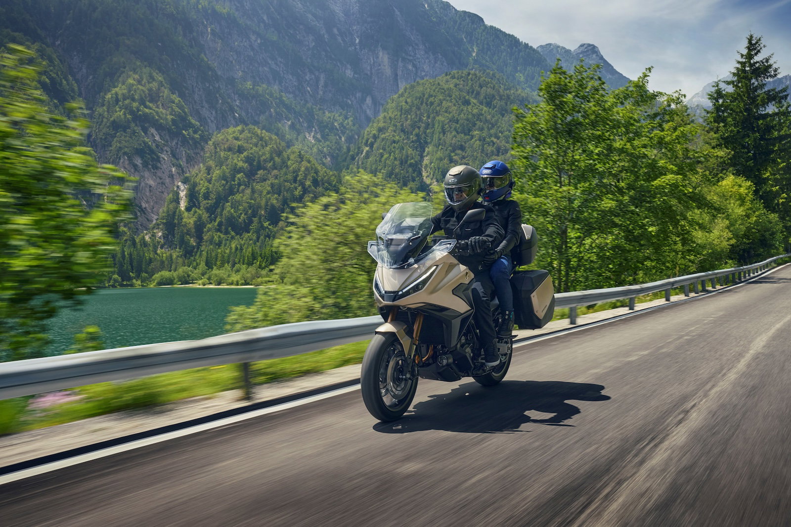 Riding with a pillion