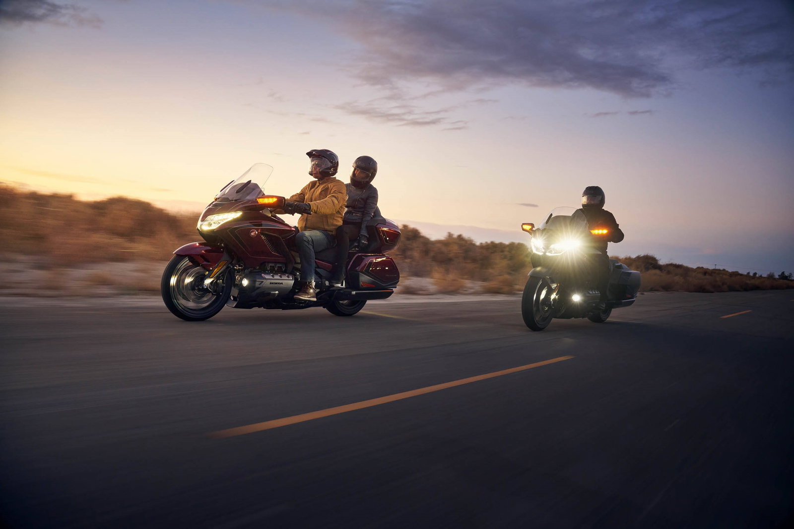 Riding with a pillion