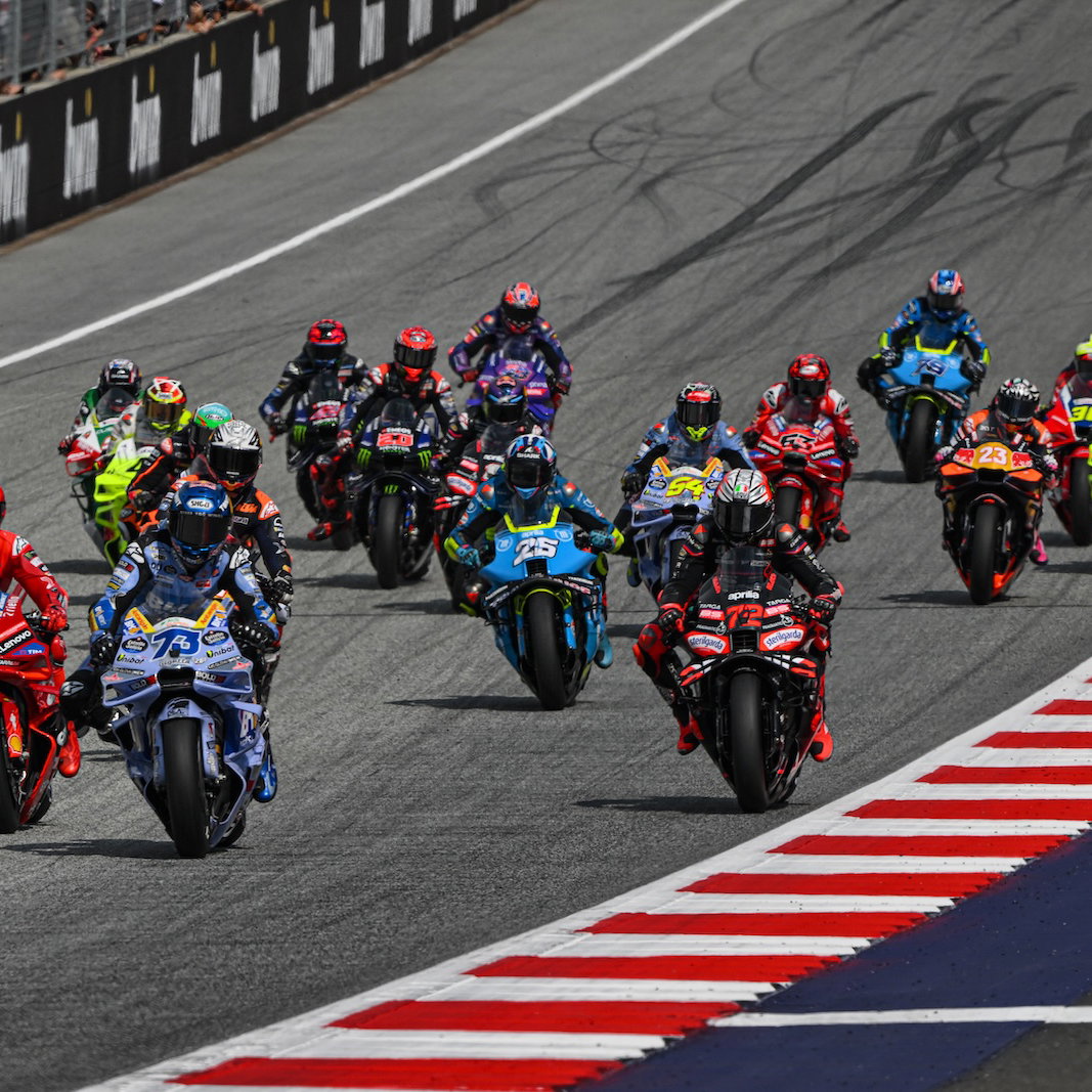 The MotoGP heading into turn one