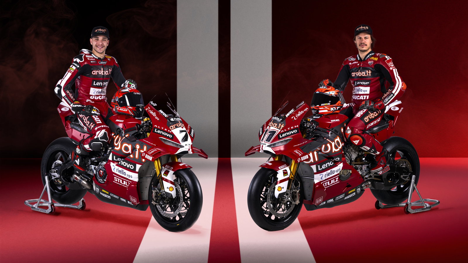 Iker Lecuona and Nicolo Bulega on 2026 WorldSBK Ducatis. Credit: X/Aruba.it Racing Ducati.