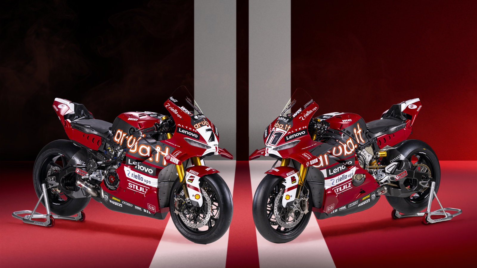 2026 WorldSBK factory Ducati bikes. Credit: X/Aruba.it Racing Ducati.