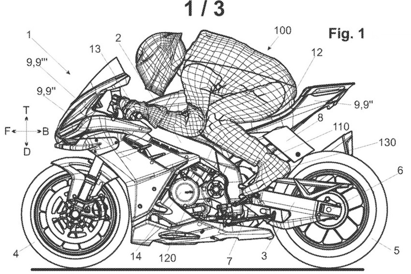 Aprilia RSV4 'leg wing' patent image