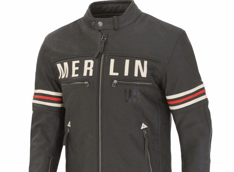 Merlin Revival Leather Jacket in black