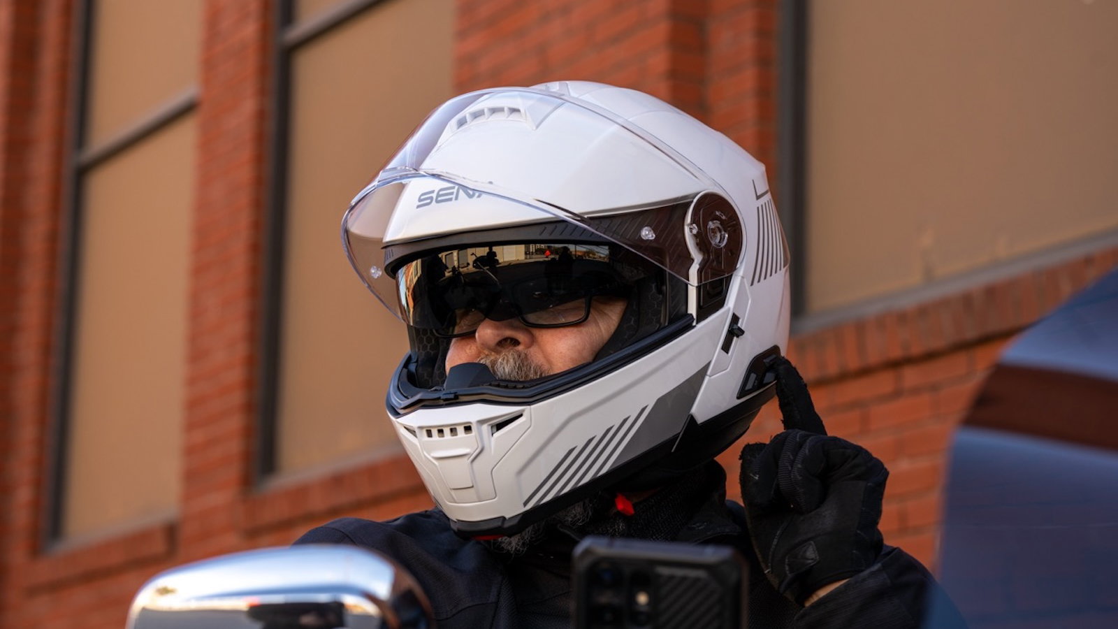 The Sena Specter Bluetooth modular helmet