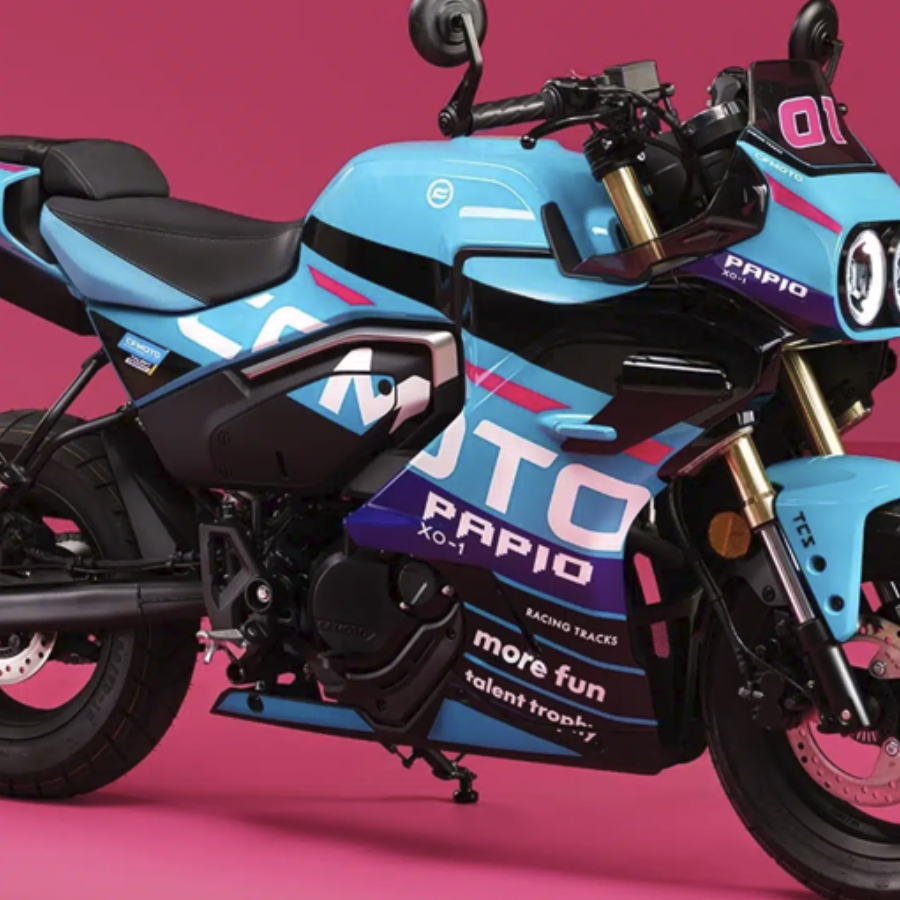 CFMoto XO Papio Racer with MotoGP colours. Photo credit - CFMoto