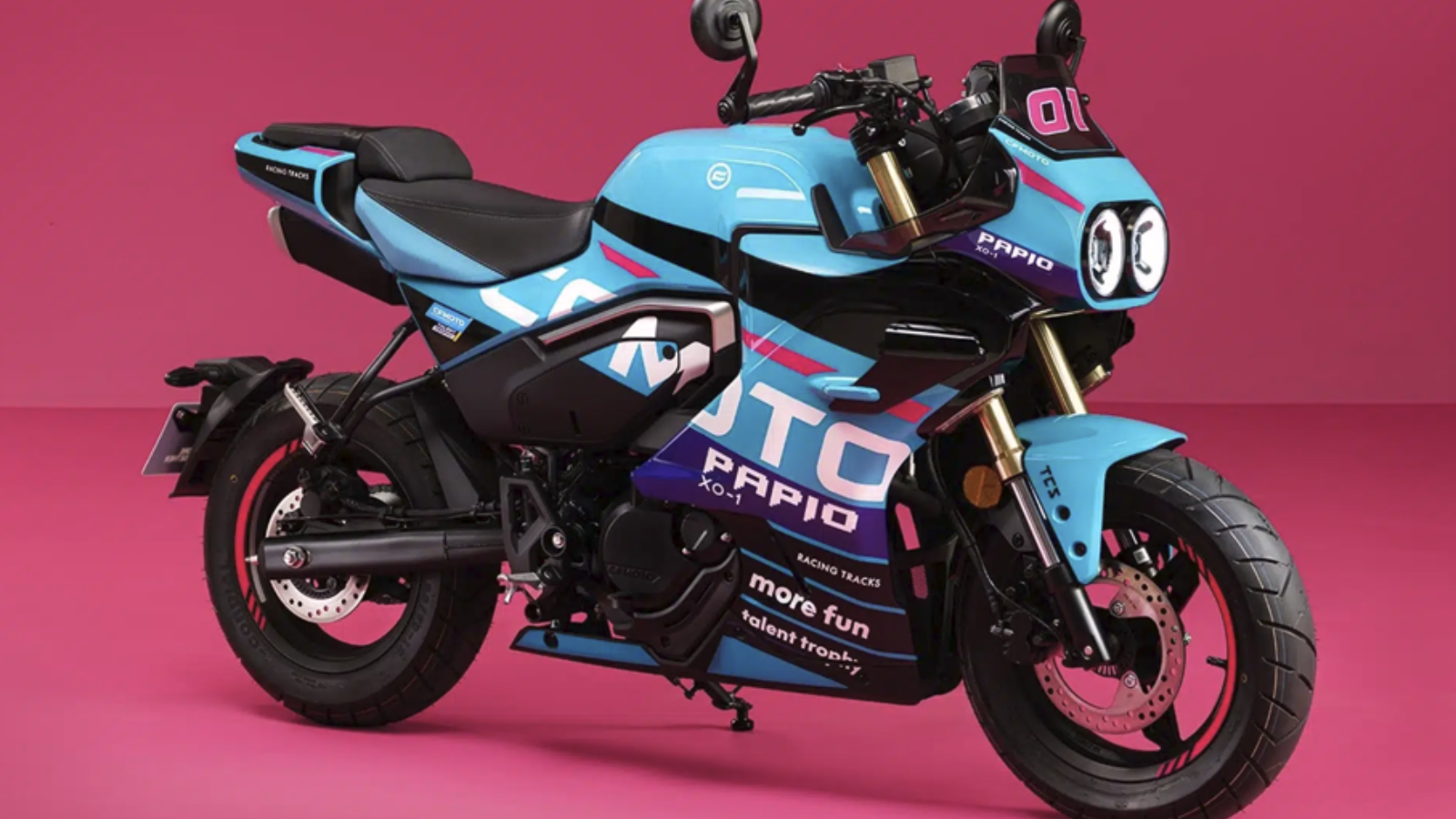 CFMoto XO Papio Racer with MotoGP colours. Photo credit - CFMoto