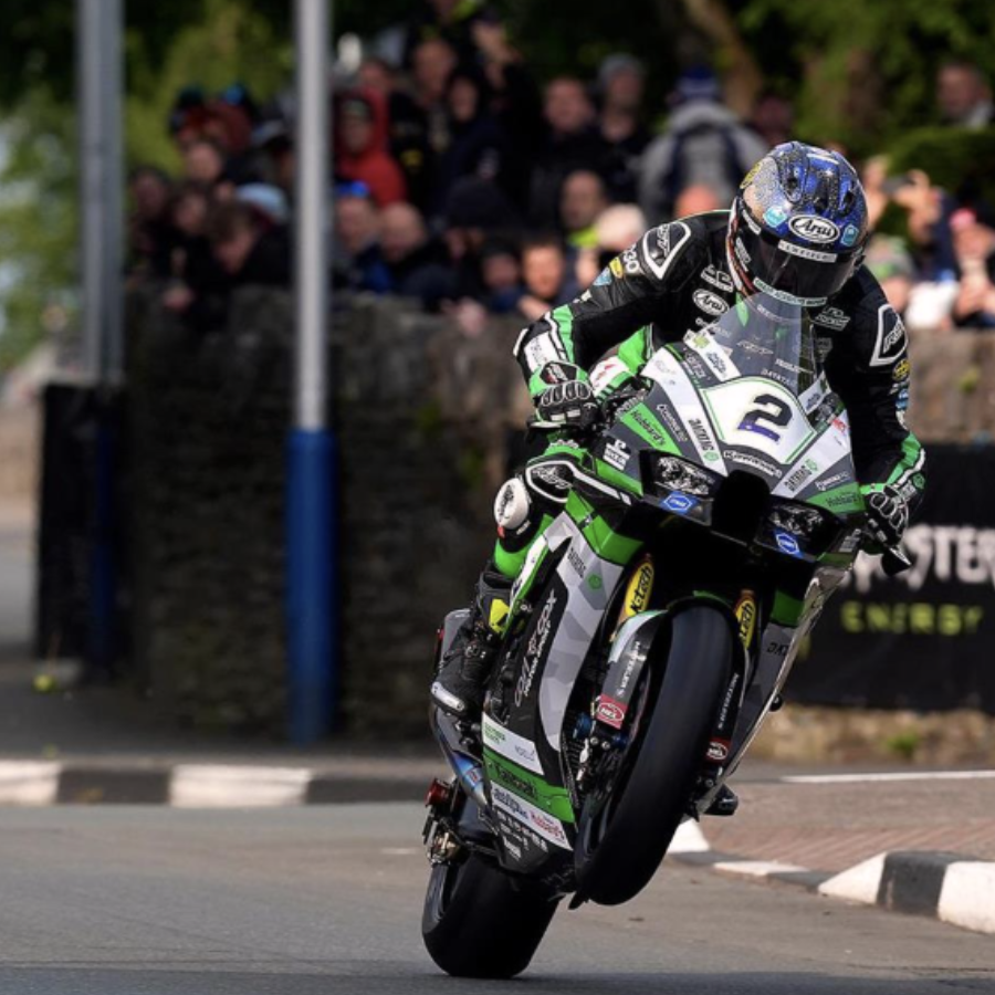 David Johnson riding a Kawasaki ZX-10RR