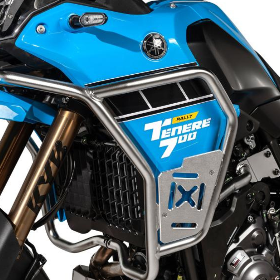 Yamaha Ténéré 700 with Touratech protectors. Photo credit - Touratech