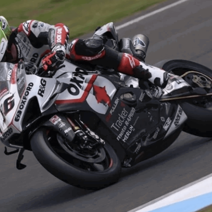 Oxford branding on a Ducati in British Superbike