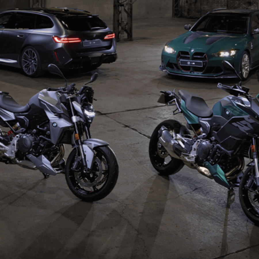 Special Edition BMW F900 motorcycles. Photo credit - BMW Motorrad France