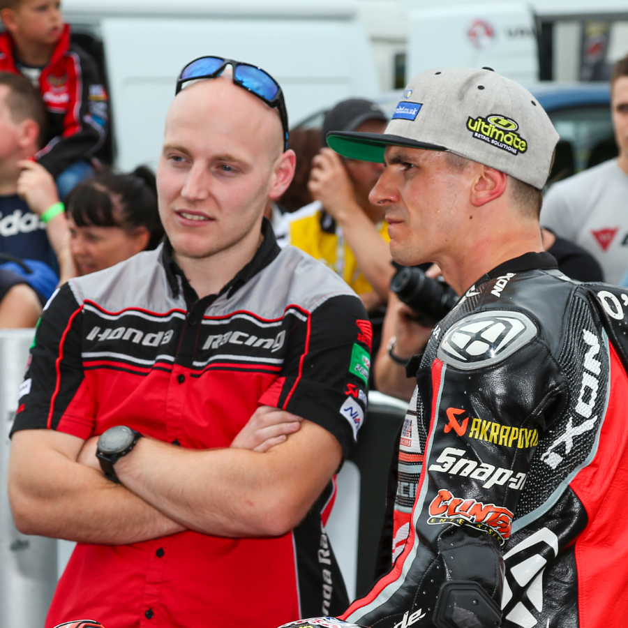 Scot Hargreaves standing with Jason O'Halloran