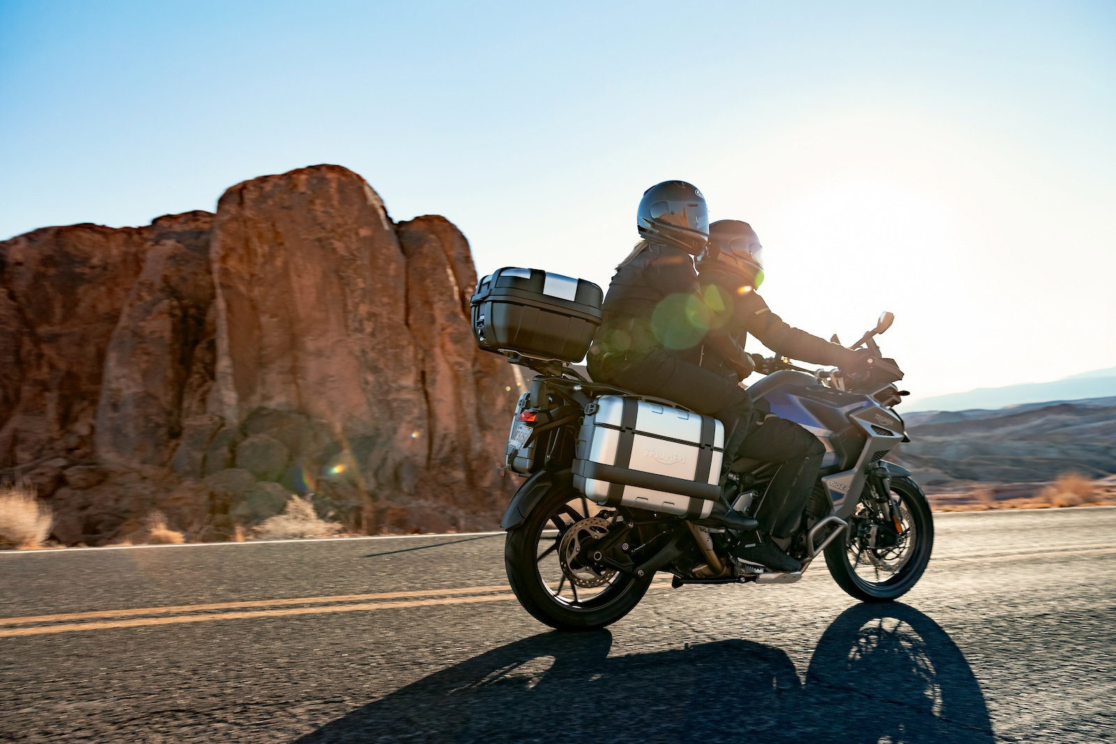 Riding with a pillion