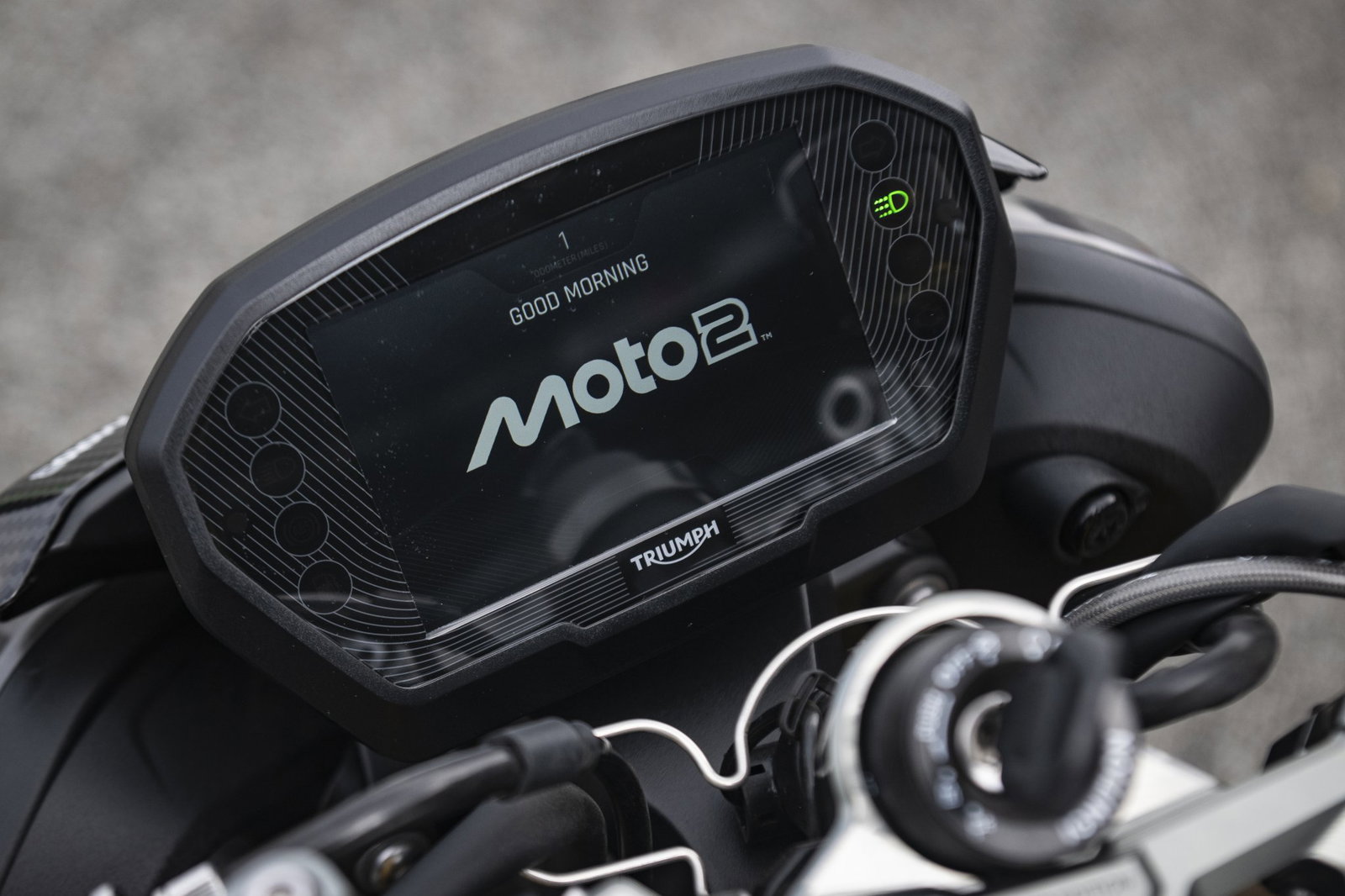 Triumph Street Triple 765 Moto2 dash