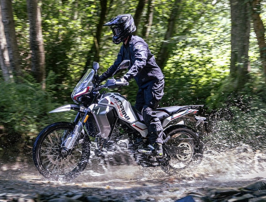 2026 Moto Morini Alltrhike 450 riding off-road