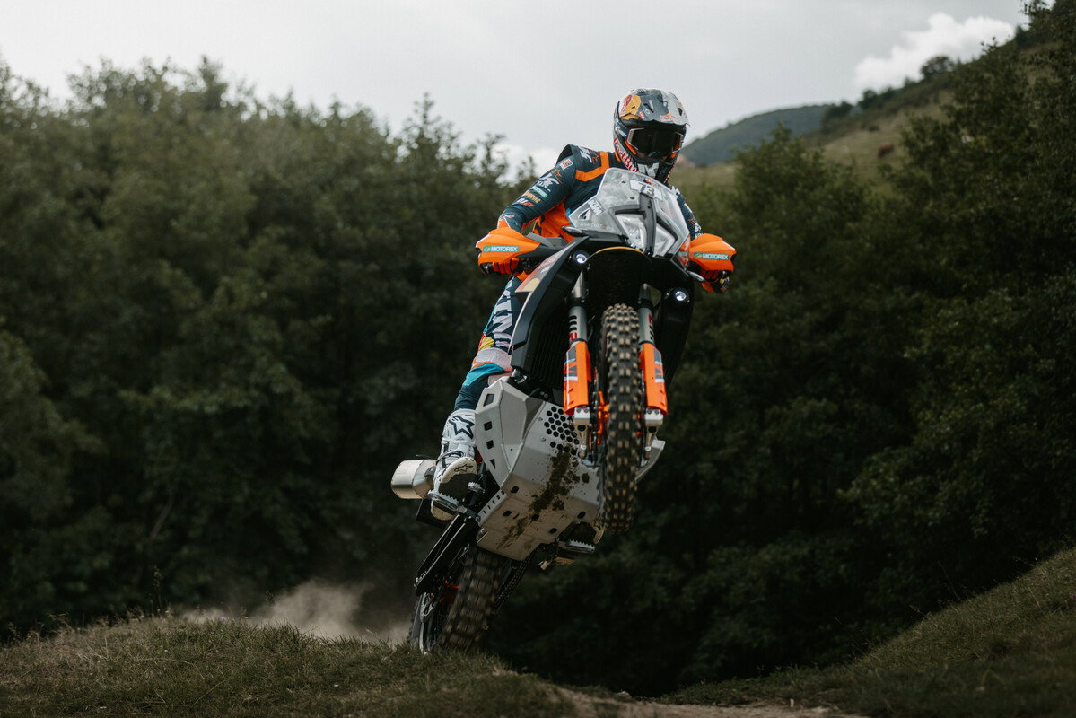 2026 KTM 890 Adventure R Rally in action