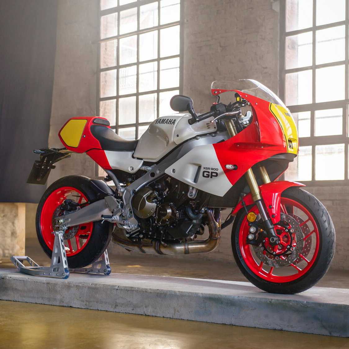 Yamaha XSR900 GP in Legend Red. Photo credit - Yamaha