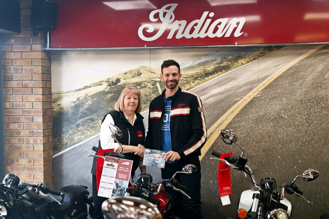 Members from Indian Motorcycle and The Motoring Organisation