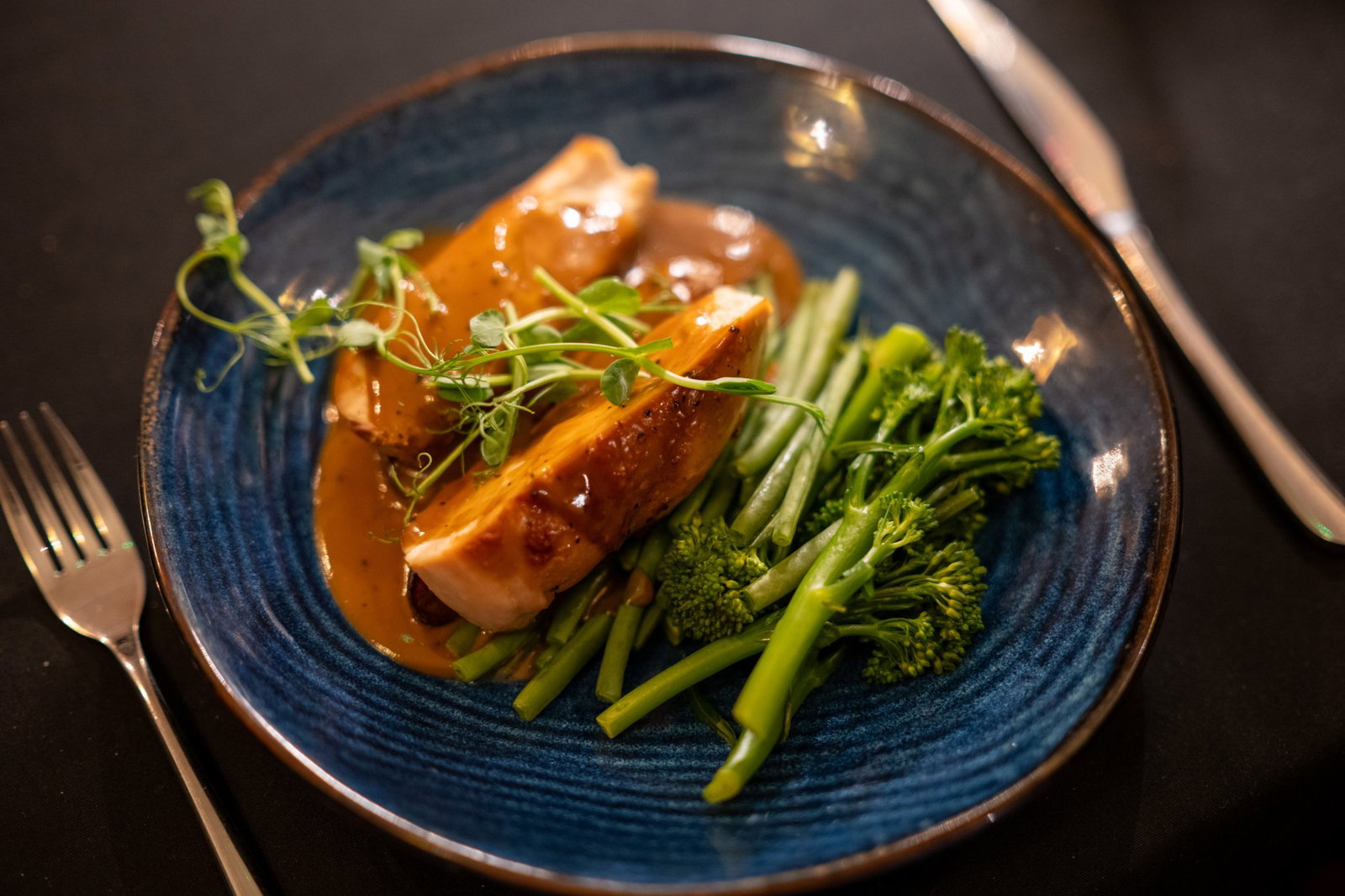 The food is excellent, with a varied menu