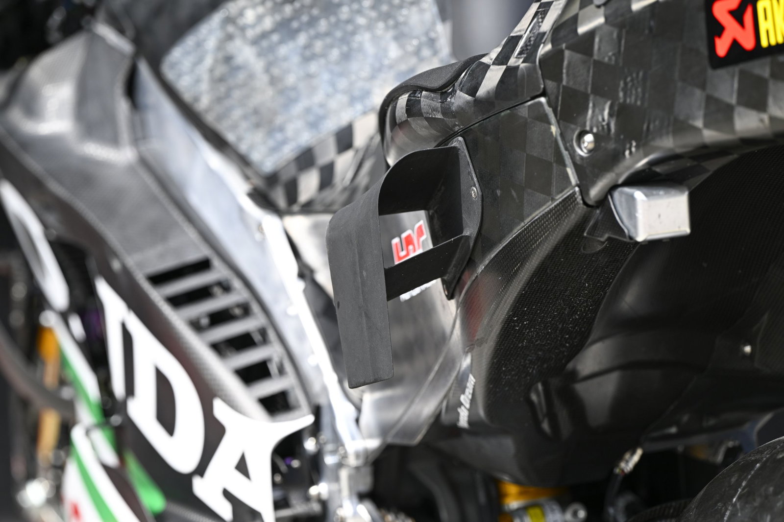 A Honda MotoGP bike. Credit - Gold and Goose