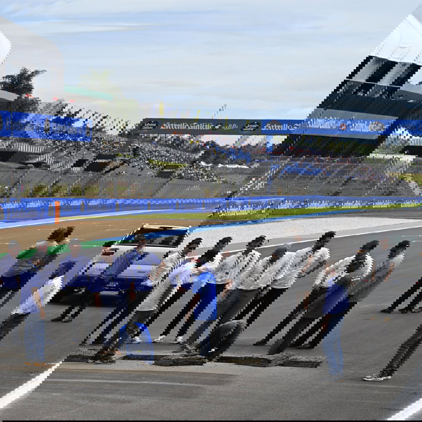 Track work at Goiania after MotoGP qualifying. Credit: Gold and Goose.