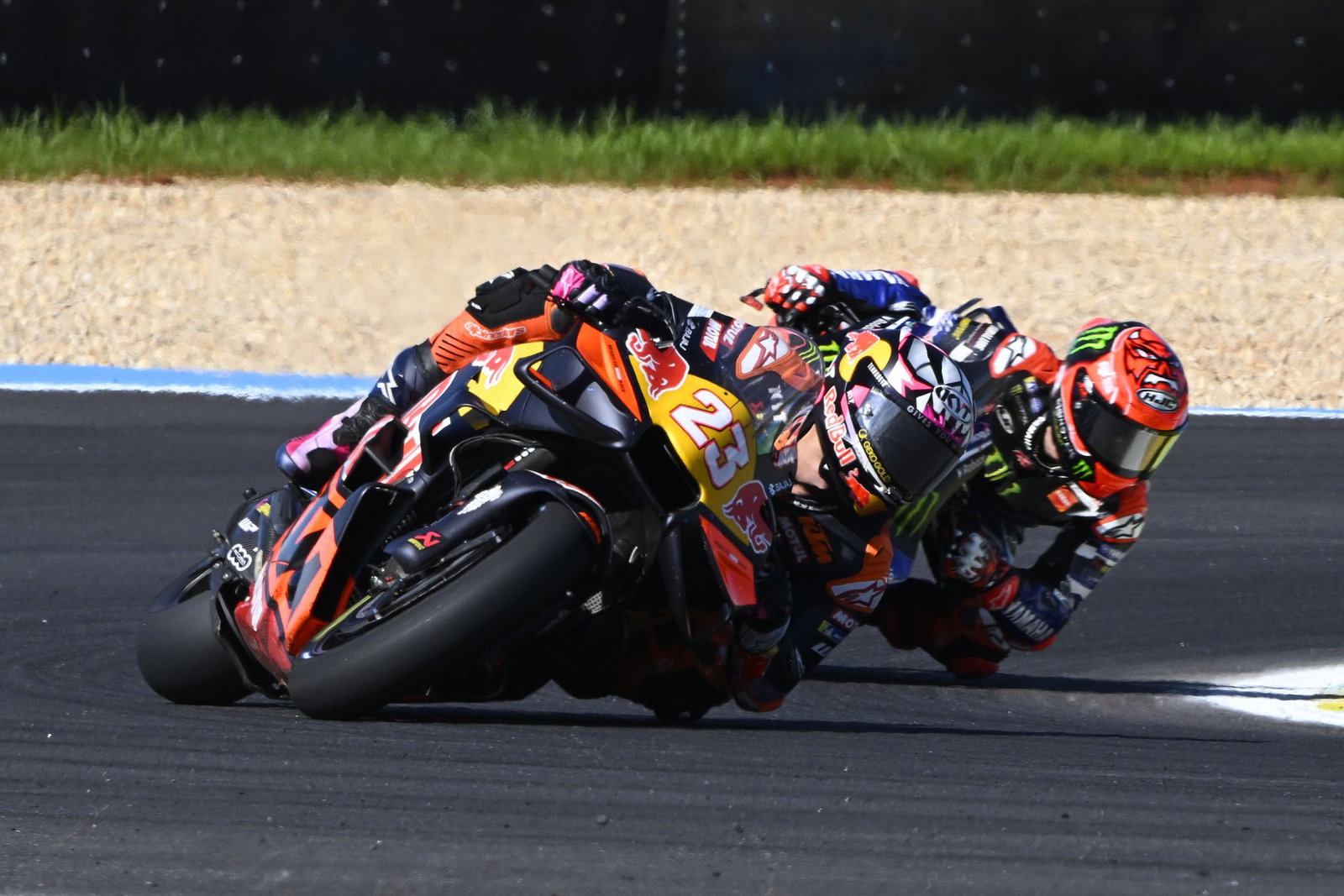Enea Bastianini racing in Brazil. Photo credit - Gold and Goose
