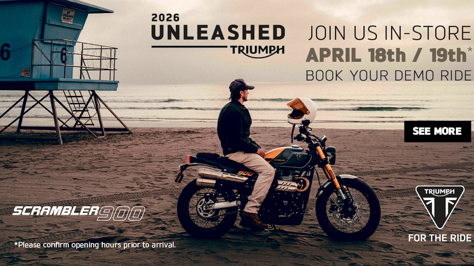 Triumph Unleashed dealer test ride event details and dates