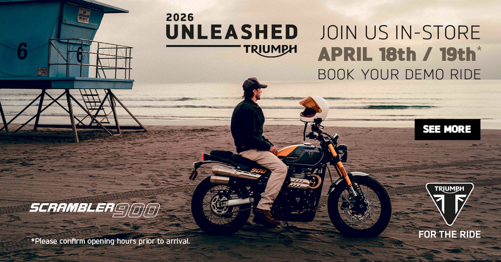 Triumph Unleashed dealer test ride event details and dates