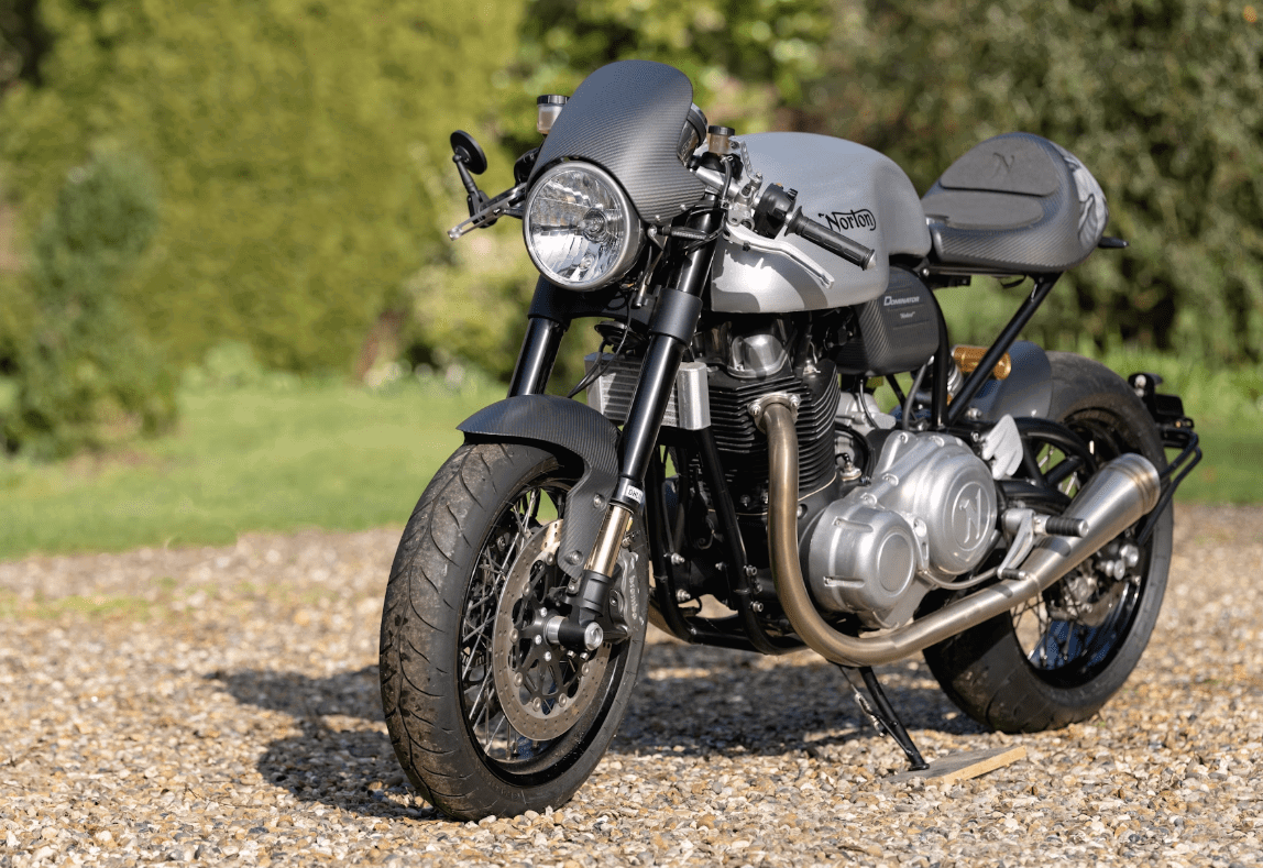 Norton Dominator 'Naked' parked off-road. Photo credit - Collecting Cars